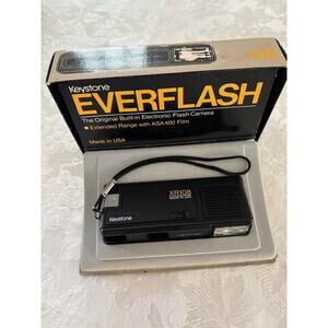 Keystone XR108 Everflash 110 Film Point Shoot Camera W Flash Tested Working